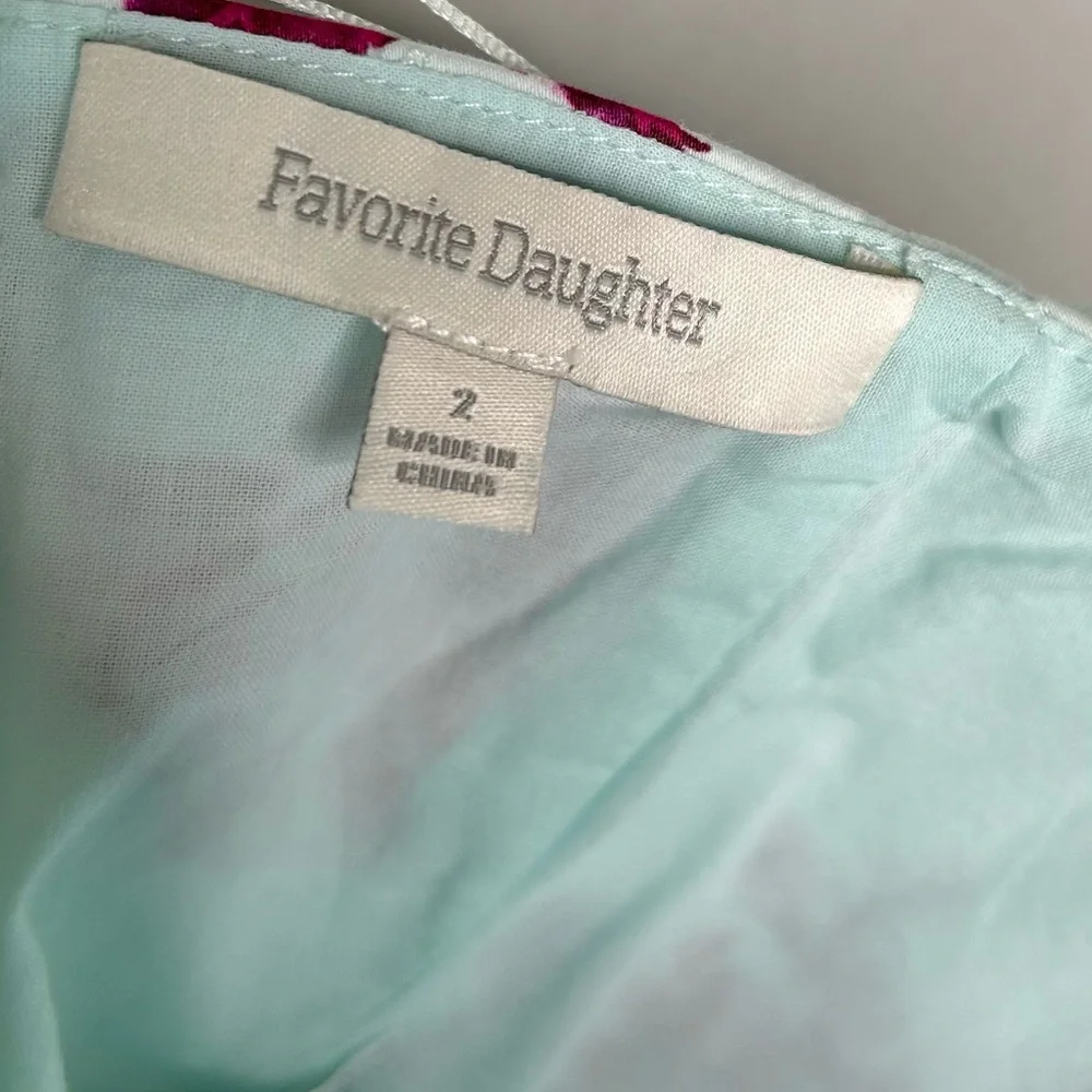 Favorite Daughter The Lanai Floral Strapless Bustier Top In Summer Peony_7